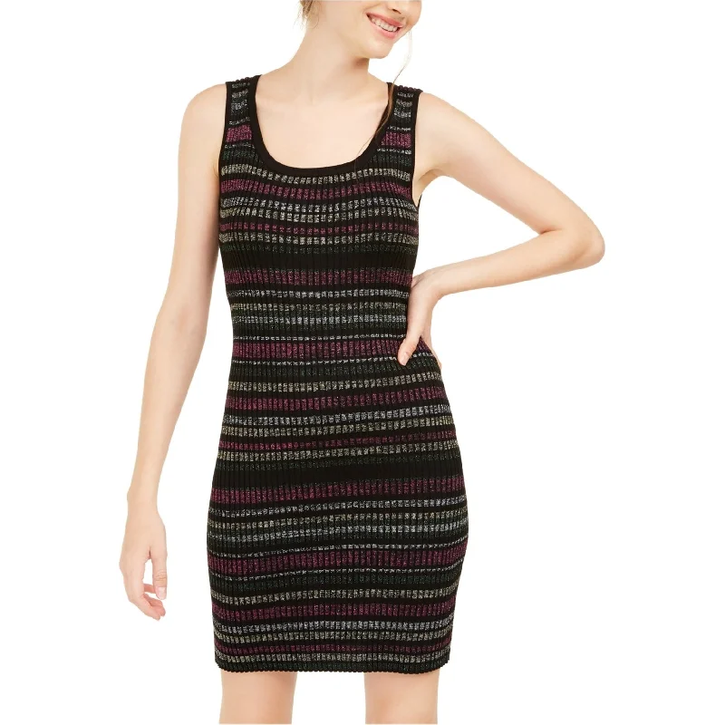 Retro Dress Planet Gold Womens Stripe Sweater Dress, Multicoloured, Medium