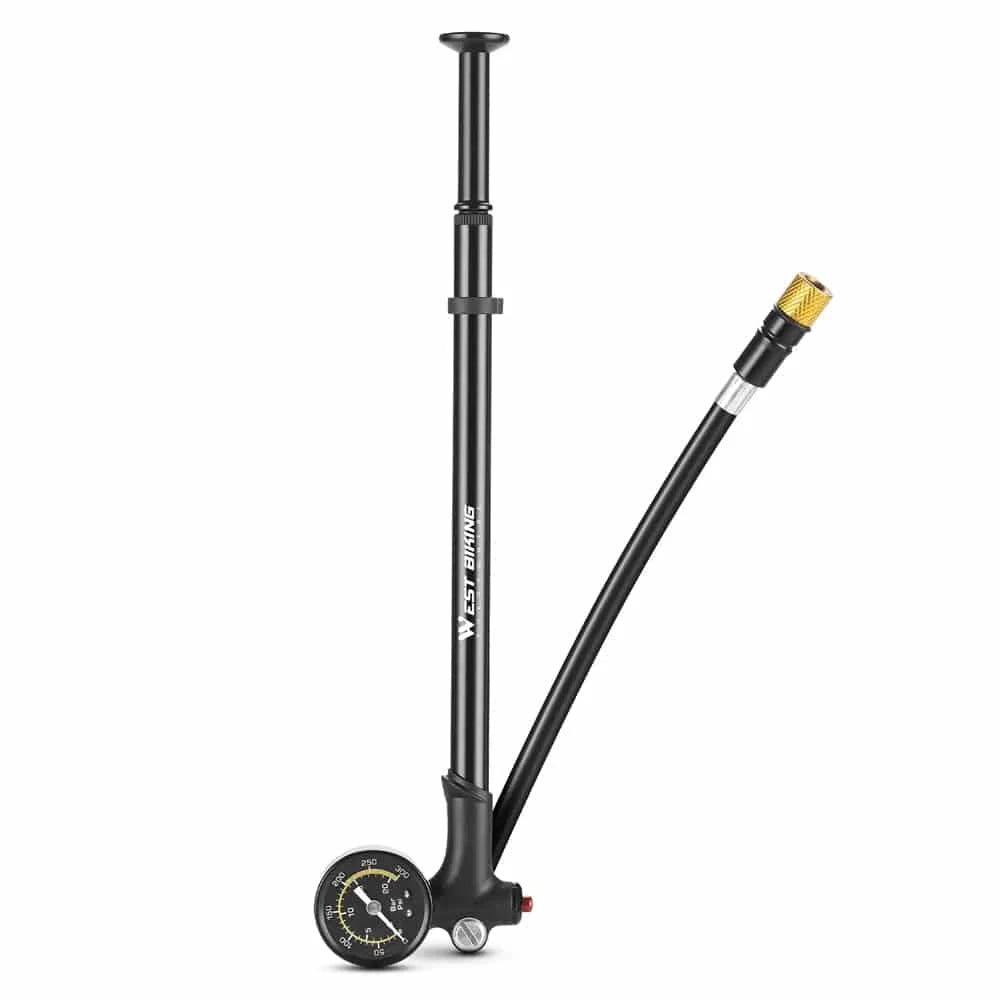 Fresh And Capable Portable High Pressure Bike FrontFork Pump Rear Suspension Bicycle Tire Pump Aluminum Alloy Bike Tire Inflator