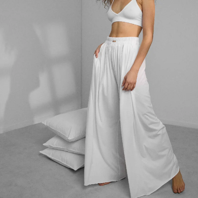 High-end Fabrics Organic Pima Wide Leg Pant