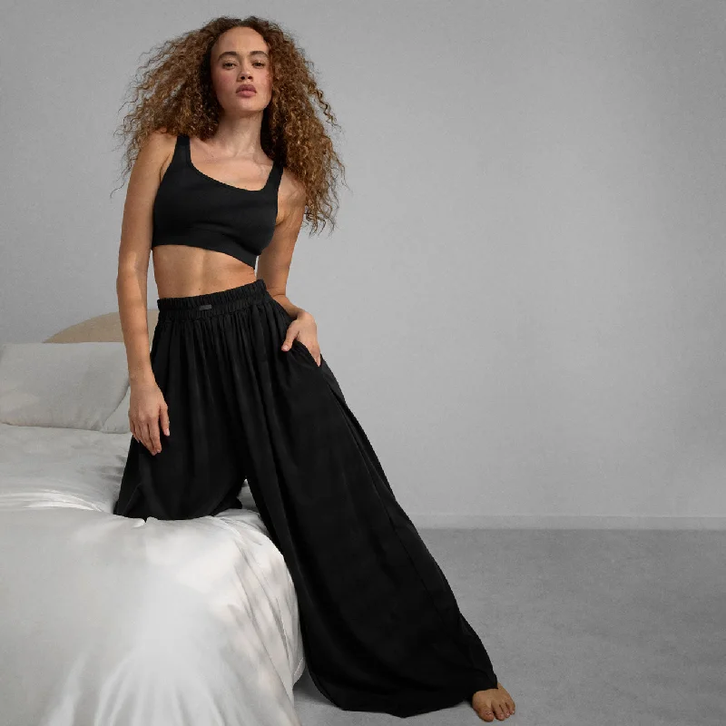 Bottom And Versatile Organic Pima Wide Leg Pant