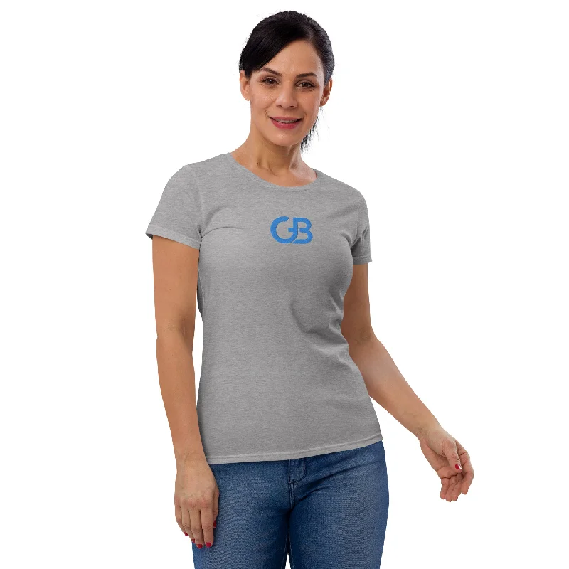Luxury Fashion Women's Gerald Black Classic Gold Label Cotton Short Sleeves T-shirt