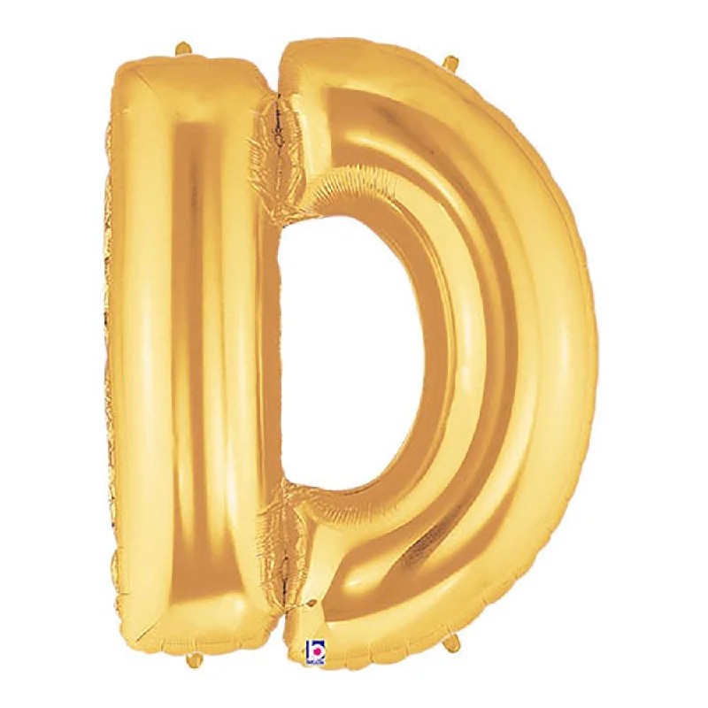 Soft Comfort 40 inch LETTER D - GOLD MEGALOON