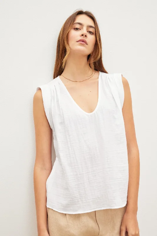 WHITE-COTGAUZE