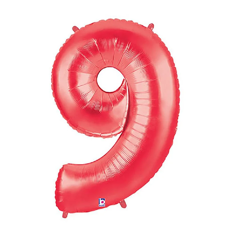 Elegant Wear 40 inch NUMBER 9 - RED MEGALOON