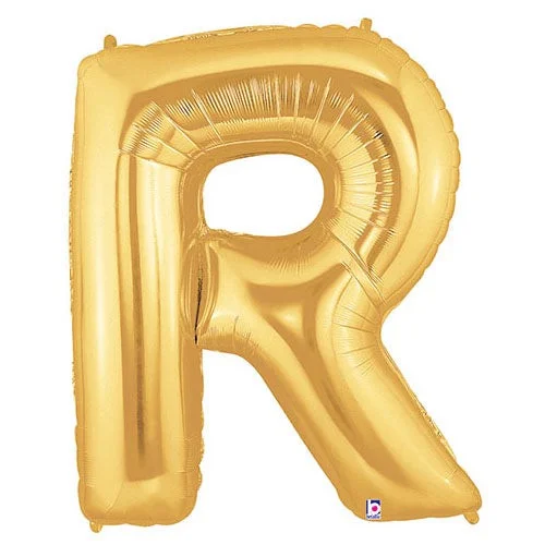 Independent design 40 inch LETTER R - GOLD MEGALOON