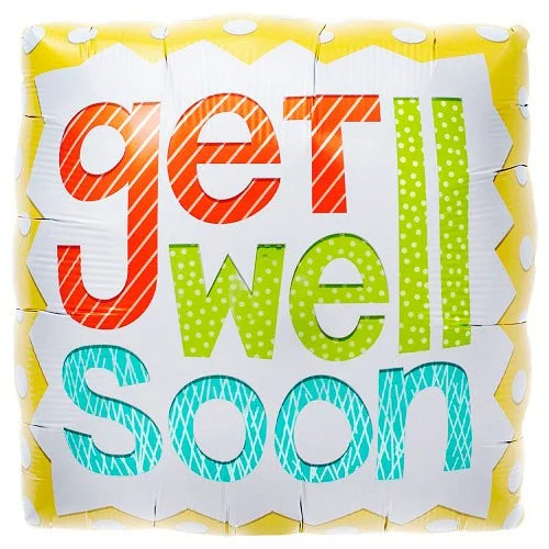 Economic Outlook 18 inch GET WELL SOON PASTELS