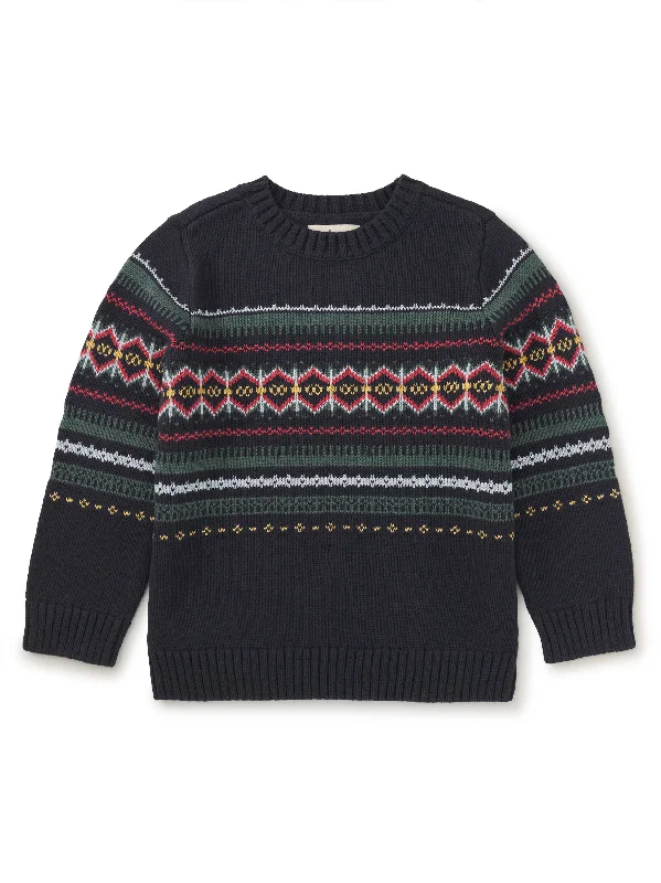 Retro Prints Tea Fair Isle Sweater