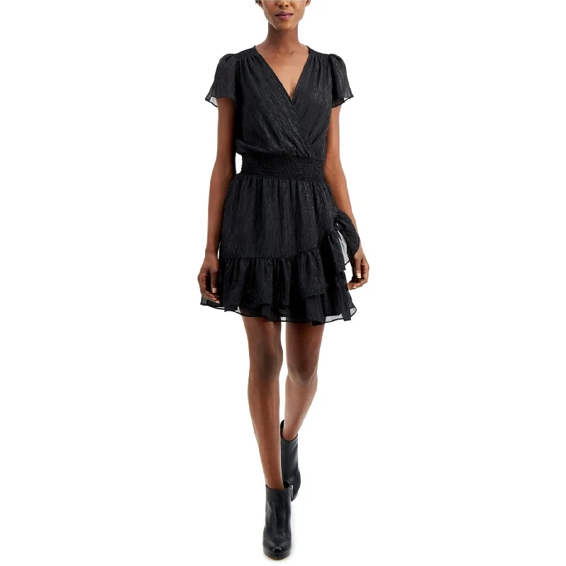 Versatile Itinerary Michael Kors Womens Shimmer Blouson Dress, Black, X-Small