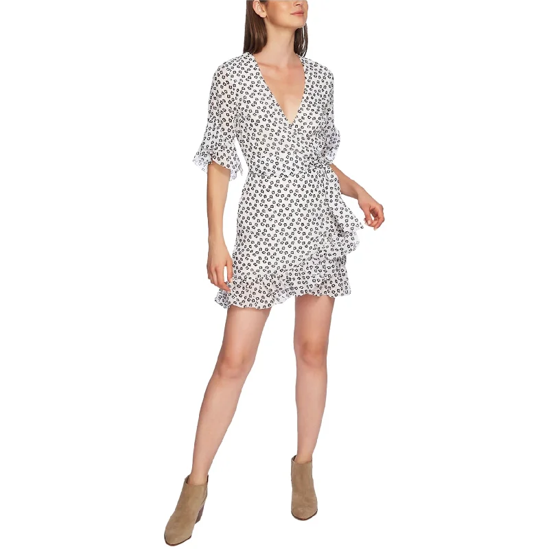 Summer Selection 1.STATE Womens Ruffly Flounce Dress, White, 2
