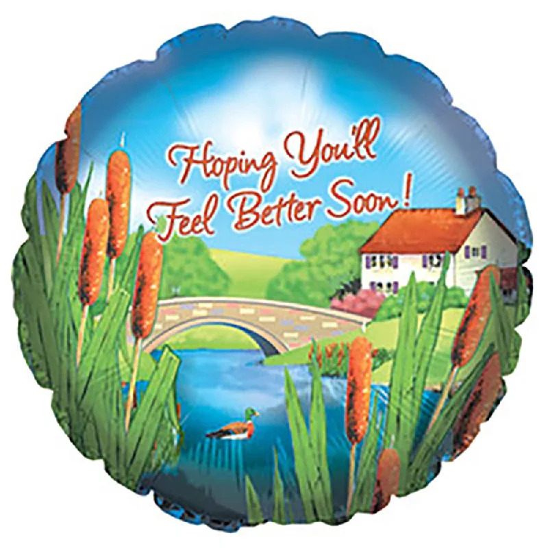 Classic Retro 17 inch FEEL BETTER CATTAILS