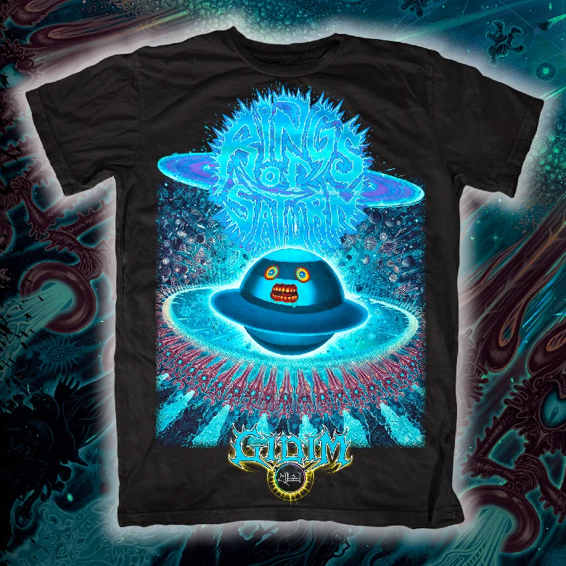 Embroidery Design Rings of Saturn "Gidim Album Blue Variant" T-Shirt