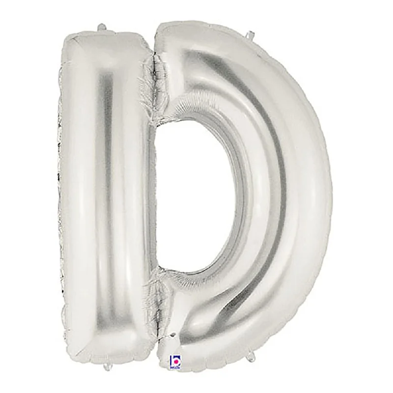 Fashion Comfort 40 inch LETTER D - SILVER MEGALOON