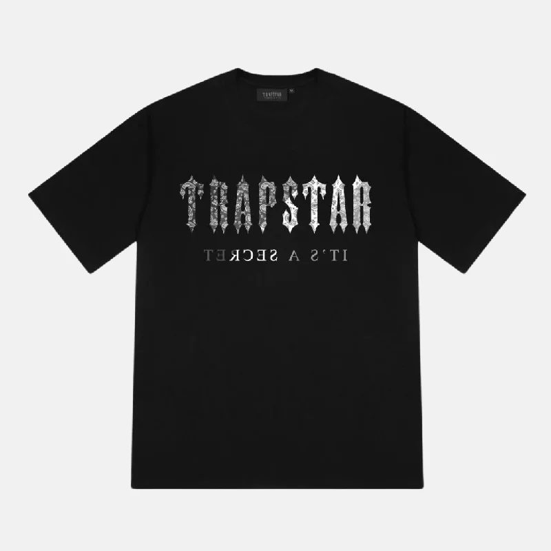 Unique Design Trapstar Decoded Paisley Monochrome Edition T-Shirt - Black