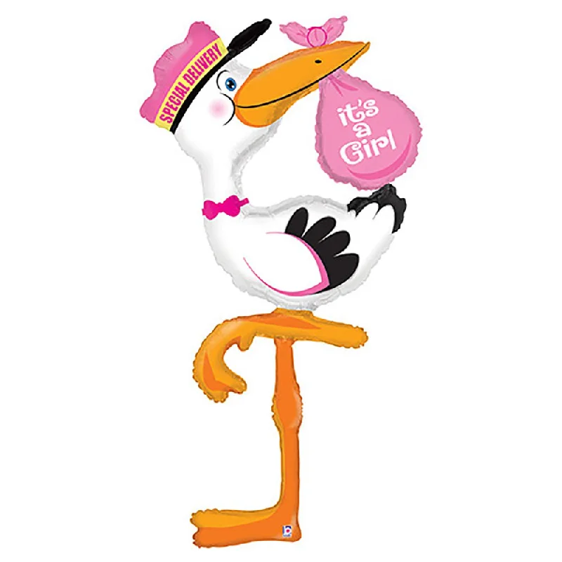Advanced Design 5 foot SPECIAL DELIVERY STORK GIRL