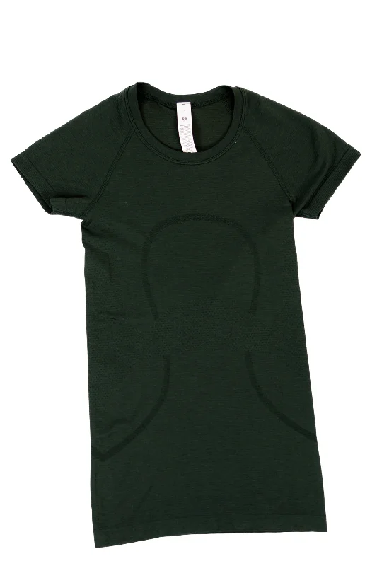 New Products Swiftly Tech Short-Sleeve Shirt 2.0 Hip Length | Rainforest Green