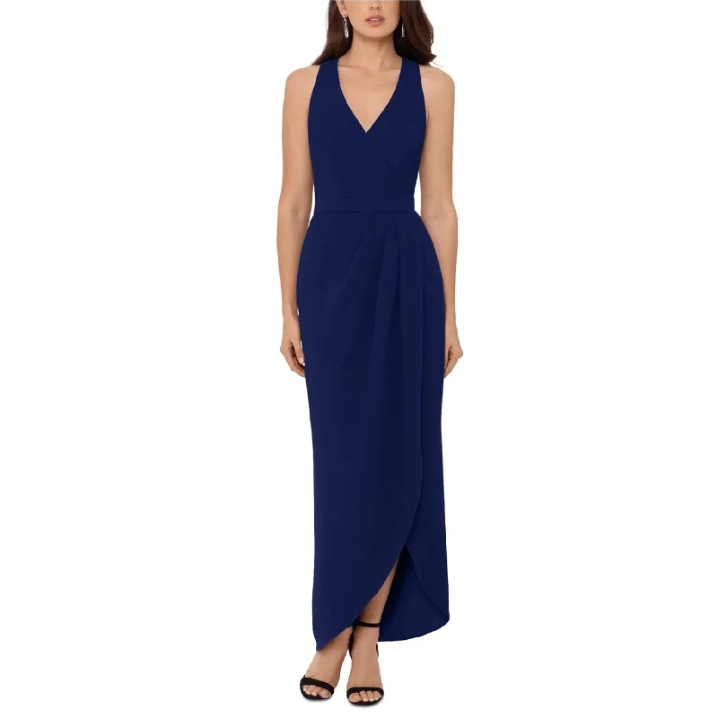 Retro Style XSCAPE Womens Tulip Gown Dress, Blue, 12