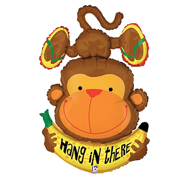Personal Design 45 inch HANG IN THERE! MONKEY