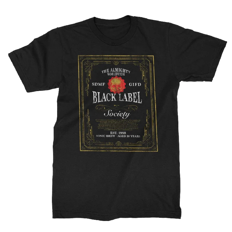 Design And Tailoring Black Label Society "Red Skull 20 Years" T-Shirt