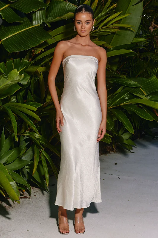 Casual Elegance Leila Slip Dress - Champagne
