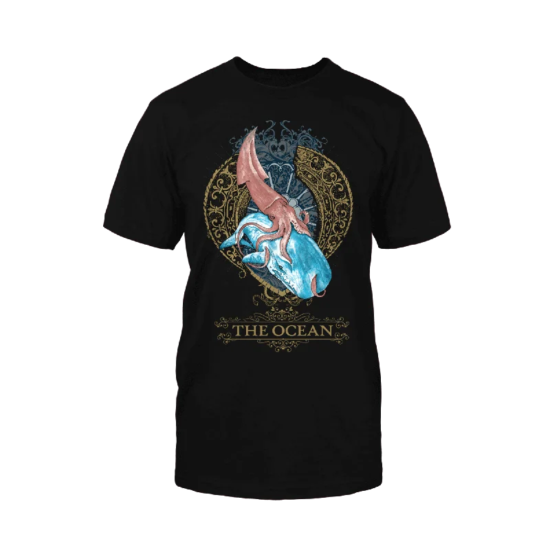 Elegant Comfort The Ocean "Whale Vs Squid" T-Shirt