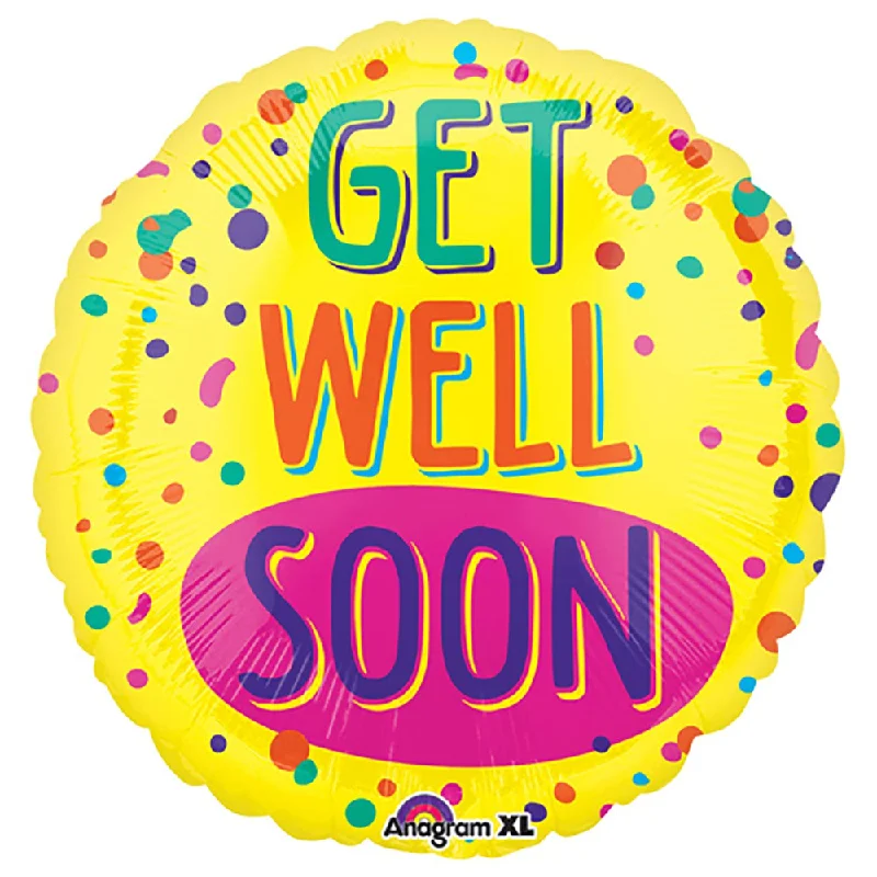 Celebrity Style 21 inch GET WELL SOON PAINT SPLATTER