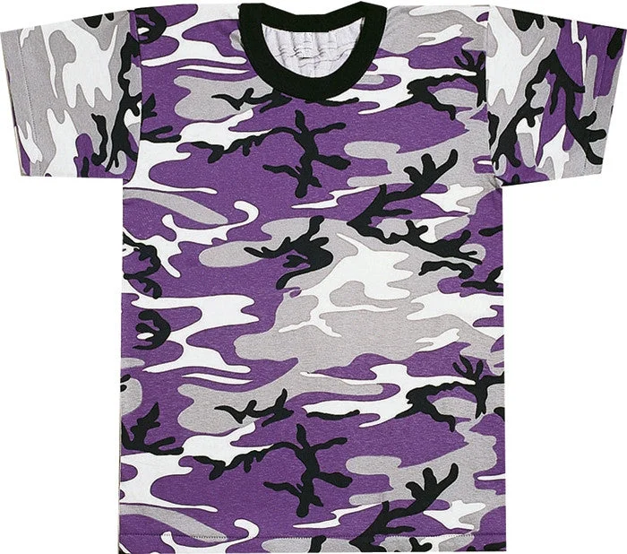 Cozy Outerwear Ultra Violet Camouflage - Military T-Shirt