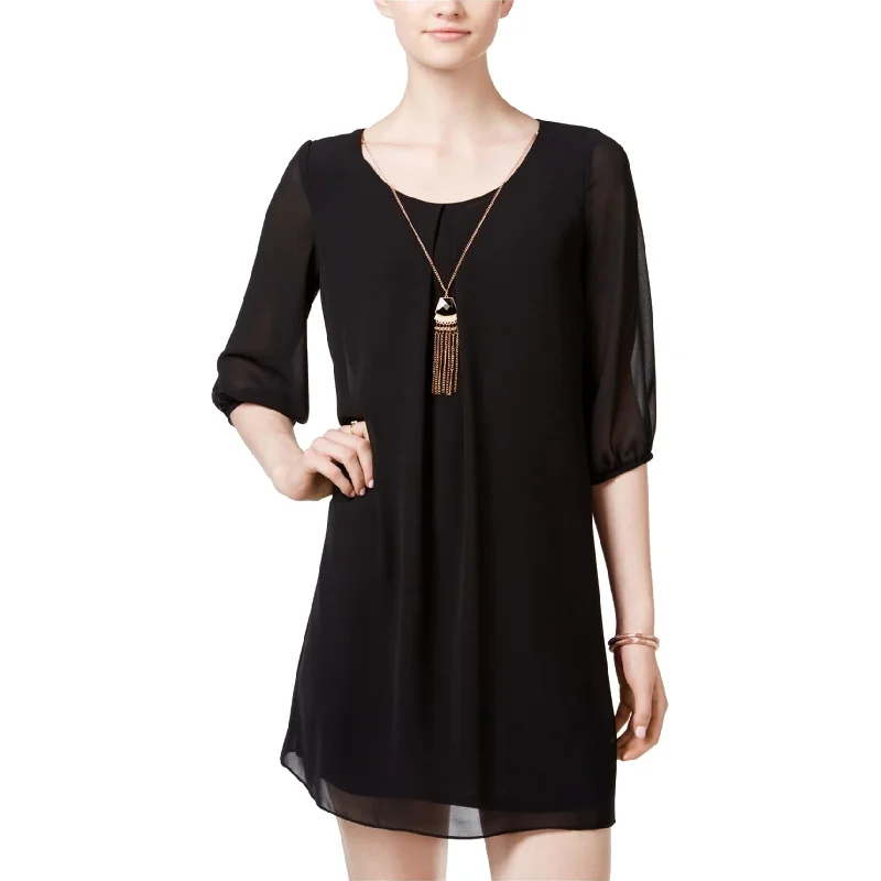 Free and comfortable BCX Womens Cutout Back A-line Dress, Black, Small