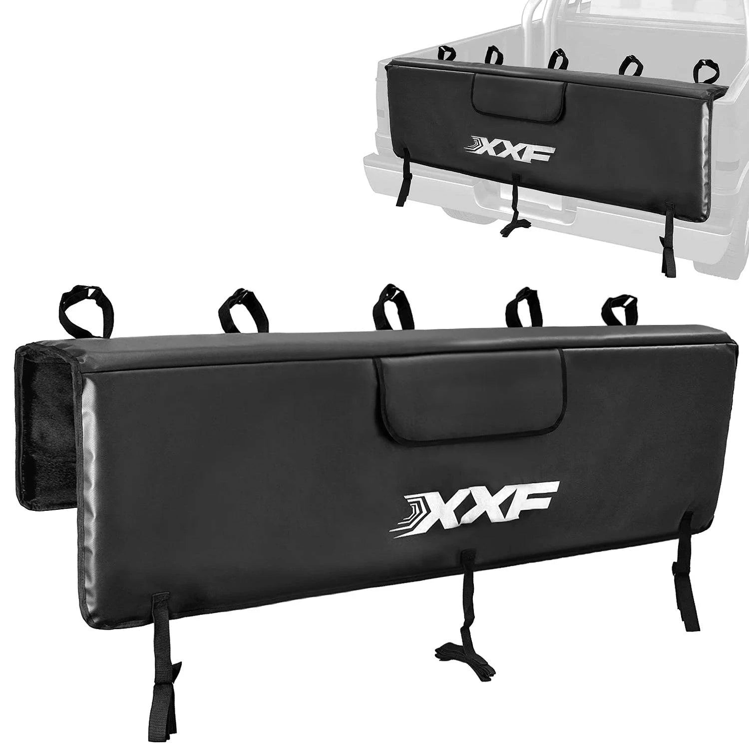 Minimal Classic Tailgate Cover Protection Pad Mountain Bike Pick-up Pad with 5 Bike Frame Fixing Straps for Truck