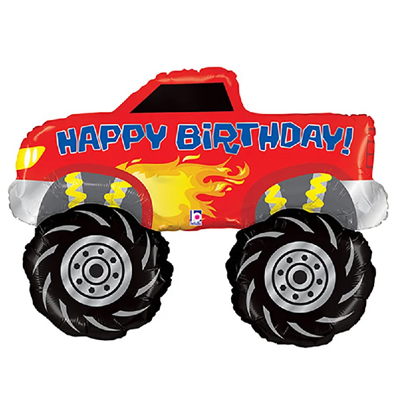 Embroidery Design 40 inch MONSTER TRUCK BIRTHDAY