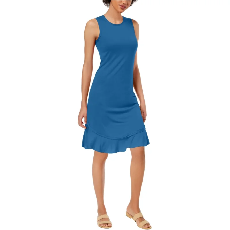 Tropical Style Maison Jules Womens Ruffled-Hem Bodycon Dress