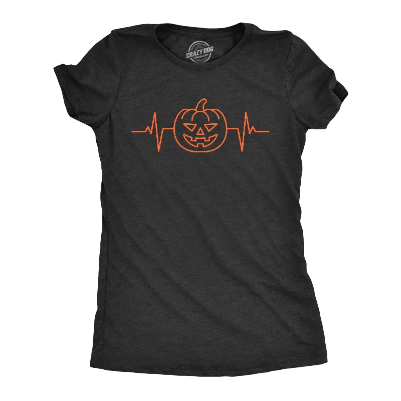 Easygoing Fashion Pumpkin Heart Beat Women's T Shirt