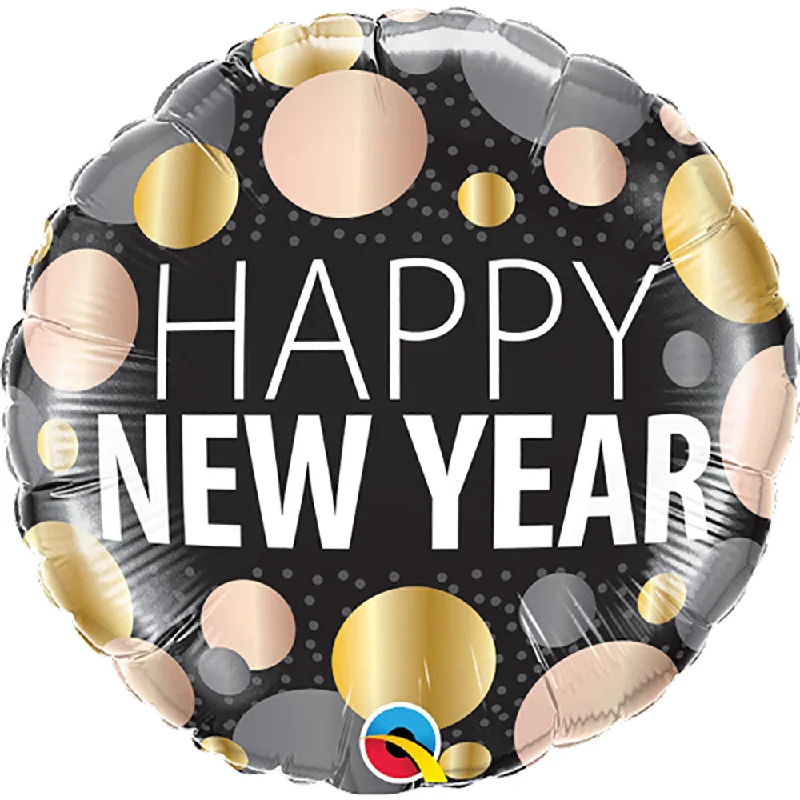 Weekend Style 18 inch NEW YEAR METALLIC DOTS