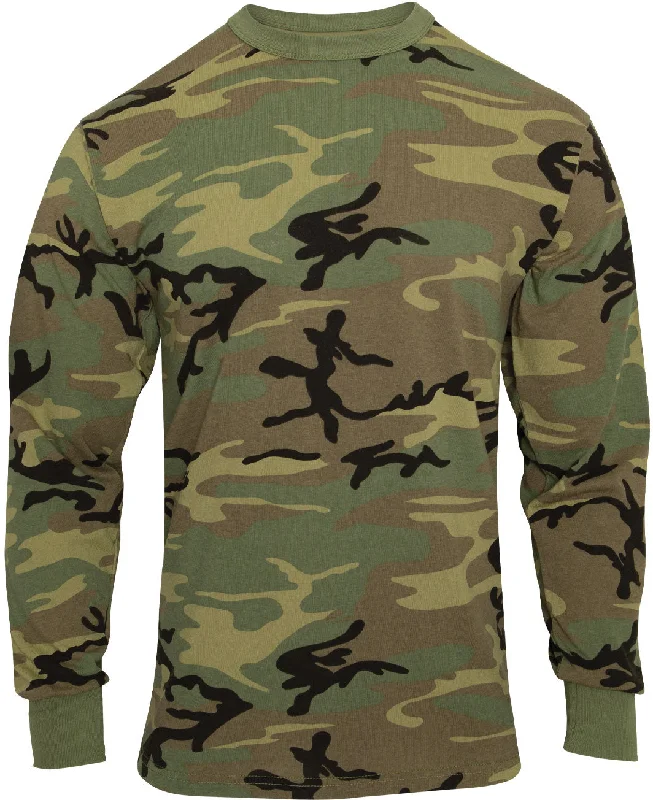 Warm Winter Series Woodland Camo - Long Sleeve Vintage T-Shirt