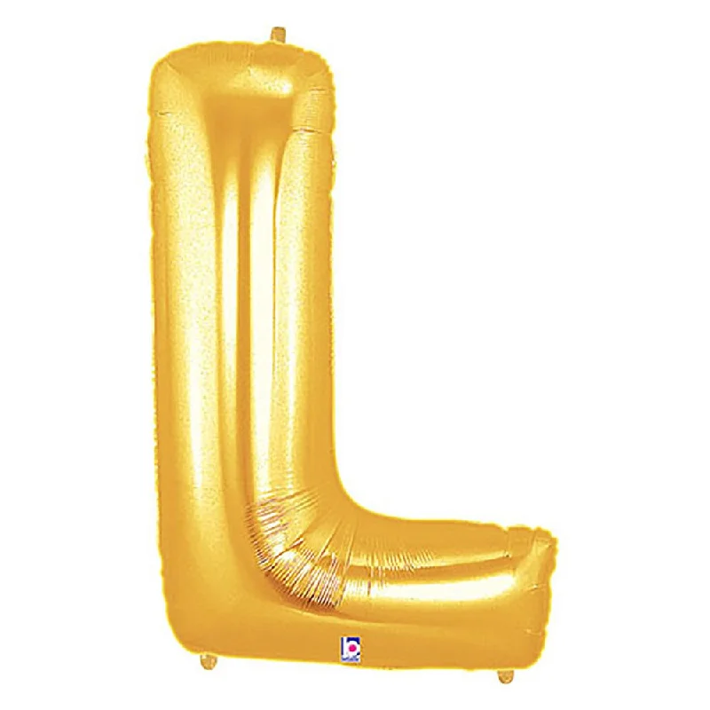 Street Graffiti Design 40 inch LETTER L - GOLD MEGALOON