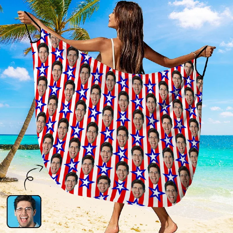 Classic Style Custom Face Flag Independence Day Strap Backless Beach Dress Personalized Women's Cover up Beach Dress Classic Style Custom Face Flag Independence Day Strap Backless Beach Dress Personalized Women's Cover up Beach Dress