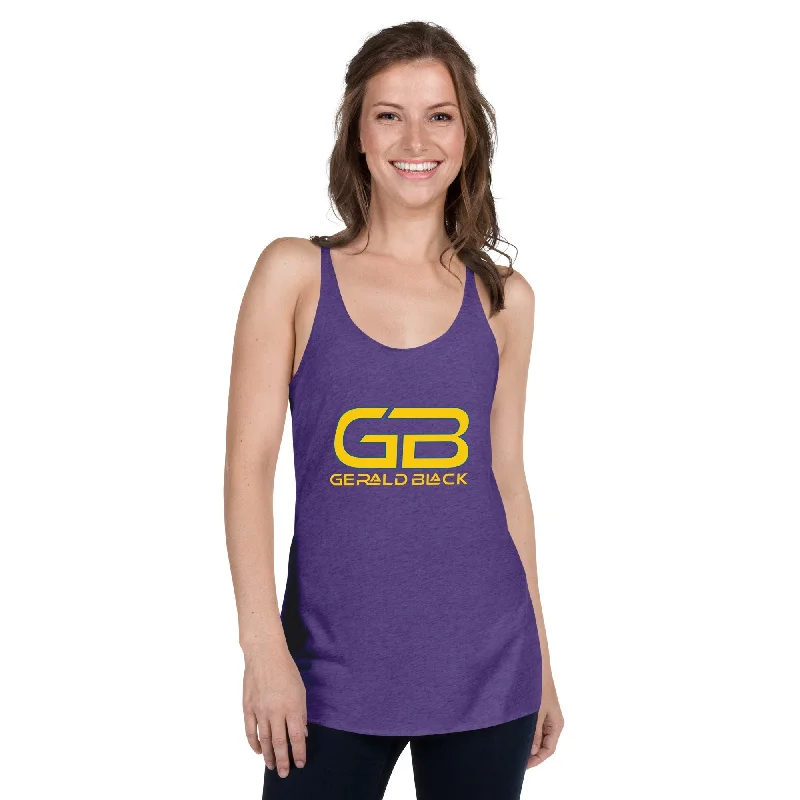 Chic Outfits Gerald Black Women's Racerback Tank Top YelBLU