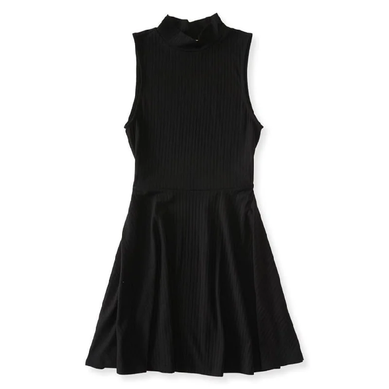 Round neck design Aeropostale Womens Mock Sleeveless Sweater Dress