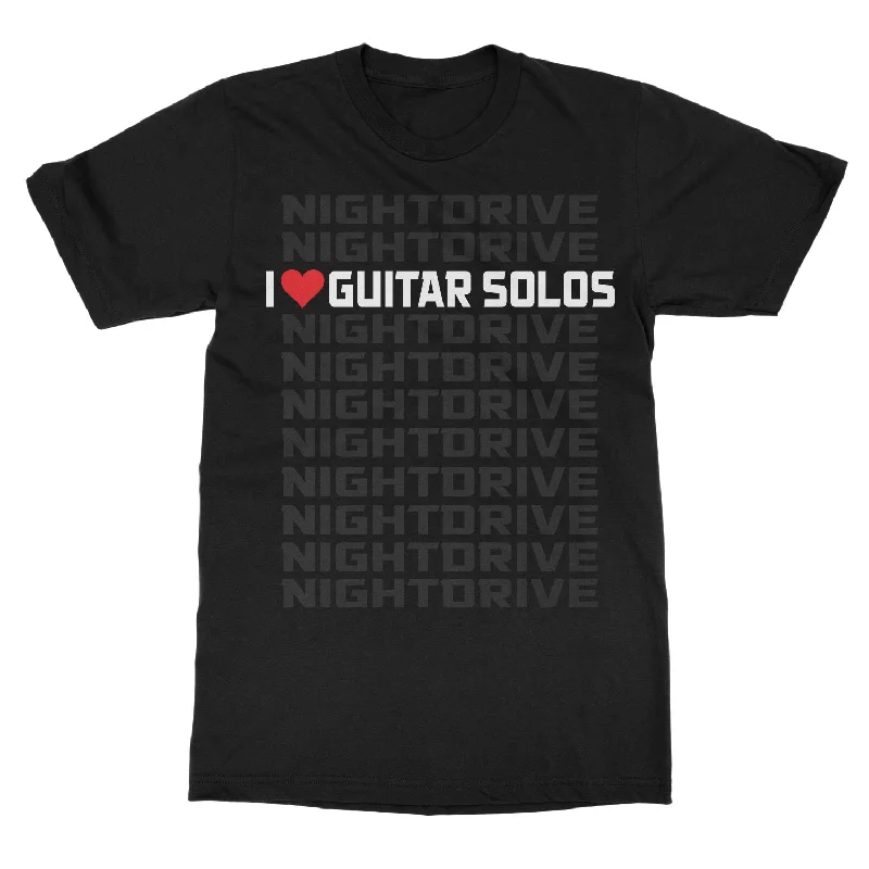 Exclusive Customization NightDrive "I Love Guitar Solos" T-Shirt