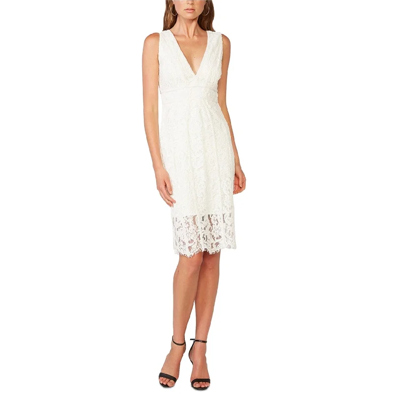 Classic Style Bardot Womens Lace Sheath Dress