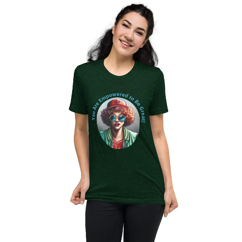 Versatile Items Gerald Black Empowered Women's Short Sleeve T-shirt Arc