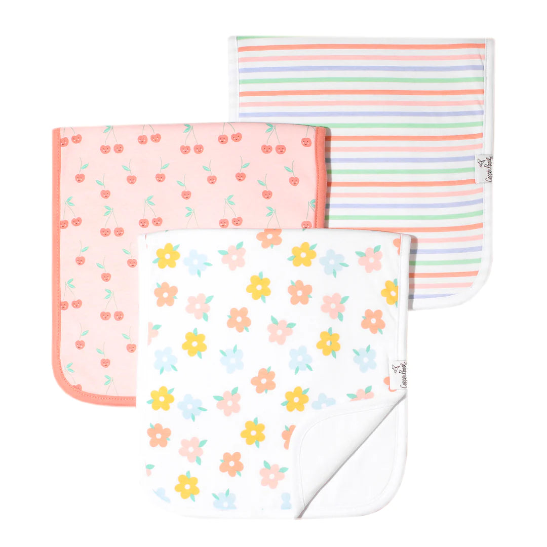 Noble Temperament Copper Pearl Burp Cloth Set | Cheery