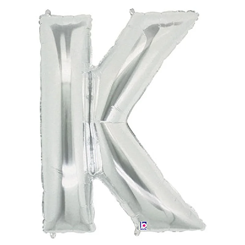 Literary Style 40 inch LETTER K - SILVER MEGALOON