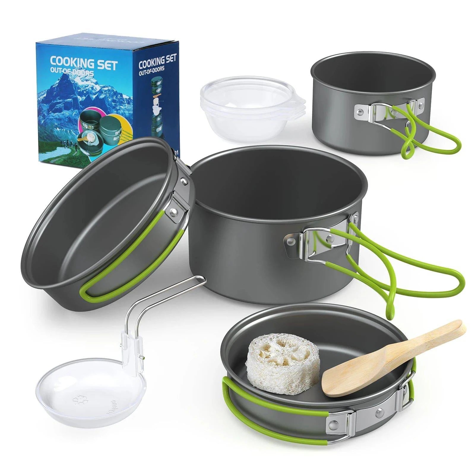 Smart Comfort Portable Outdoor Tableware Camping Cookware 2-3 People Multifunctional Cooking Set for Outdoor Hiking Fishing Stove Smart Comfort Portable Outdoor Tableware Camping Cookware 2-3 People Multifunctional Cooking Set for Outdoor Hiking Fishing Stove