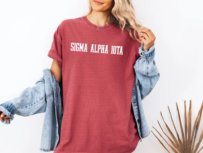 Sigma Alpha Iota Heavyweight Short Sleeve T-shirt - Comfort Colors Sorority Tee