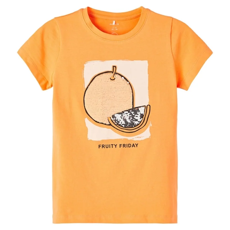 Basic Version Name it Mock Orange Haven T-Shirt