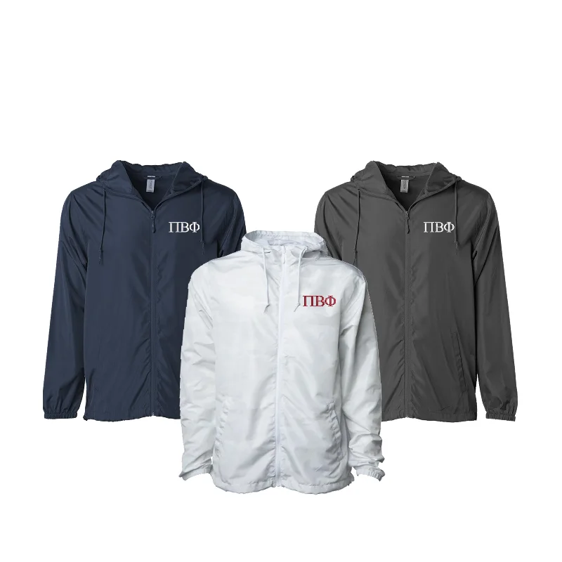 Pi Beta Phi Windbreaker Jacket - Letters