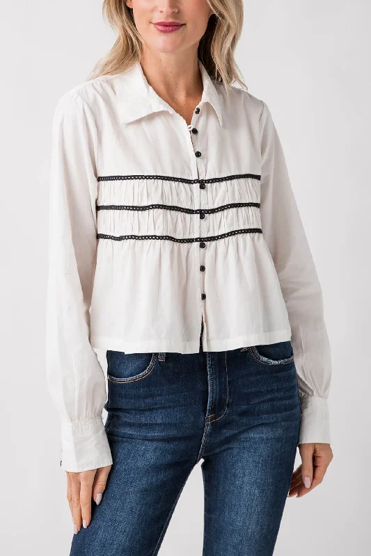 High Street Style Free People Lace Lover Blouse