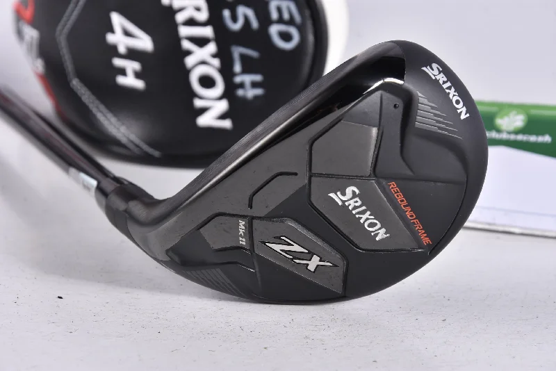 Stretch Design Left Hand Srixon ZX MK II #4 Hybrid / 22 Degree / Regular Flex Hzrdus Smoke 70 Stretch Design Left Hand Srixon ZX MK II #4 Hybrid / 22 Degree / Regular Flex Hzrdus Smoke 70