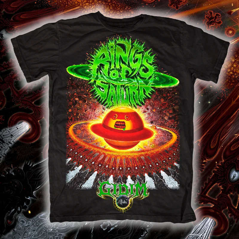Fashionable Inner Wear Rings of Saturn "Gidim Album Red Variant" T-Shirt