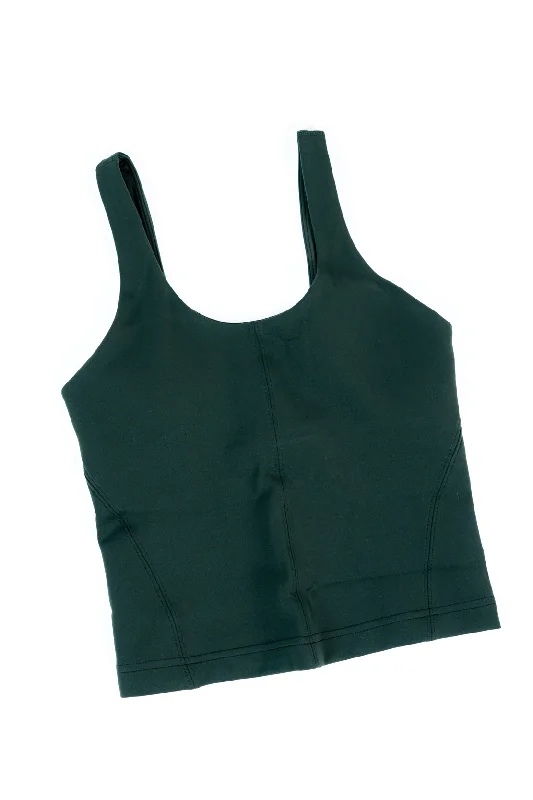 Warm And Comfortable lululemon Glow Up™ Tank Top *Medium Support, B/C Cup | Rainforest Green
